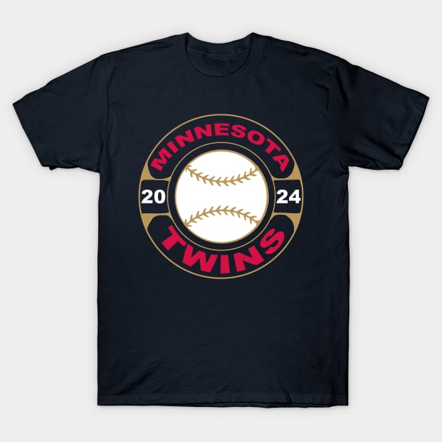 Twins Baseball 24 T-Shirt by CovpaTees